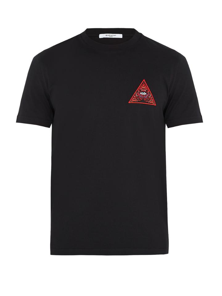 Givenchy Cuban-fit Eye-embroidered T-shirt