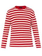 Matchesfashion.com Alanui - Stripe Jacquard Sweater - Mens - Red Multi