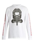 Marcelo Burlon Ponce Long-sleeved Cotton-jersey T-shirt