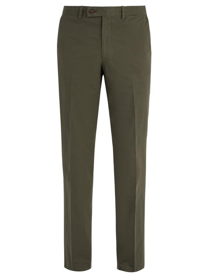 Brioni Slim-fit Cotton Chino Trousers