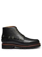Grenson - Easton Grained-leather Boots - Mens - Black