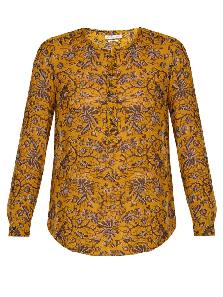 Isabel Marant Étoile Boden Floral-print Silk-chiffon Blouse