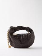 Bottega Veneta - Jodie Mini Chain-strap Leather Bag - Womens - Dark Brown