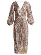 Matchesfashion.com Johanna Ortiz - Alfonsina Storni Sequined Dress - Womens - Cream Multi