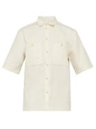 Matchesfashion.com King & Tuckfield - Double Pocket Cotton Shirt - Mens - Cream