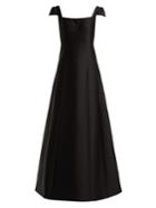 Vika Gazinskaya Cap-sleeved Taffeta Gown