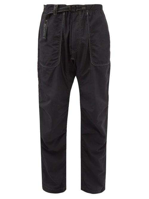 And Wander - Logo-embroidered Nylon Climbing Trousers - Mens - Black