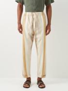 Marrakshi Life - Striped Twill Trousers - Mens - Cream Multi