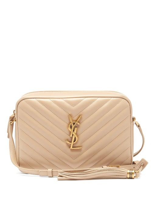 Matchesfashion.com Saint Laurent - Lou Medium Quilted Leather Cross-body Bag - Womens - Beige