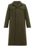 Matchesfashion.com Gucci - Western Wool Overcoat - Mens - Dark Green