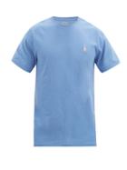 Matchesfashion.com Polo Ralph Lauren - Logo-embroidered Cotton-jersey T-shirt - Mens - Blue