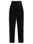 Matchesfashion.com Haider Ackermann - Contrast Stripe Twill Trousers - Womens - Black