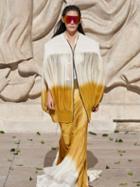 Rick Owens - Ombr Quilted Crepe Jacket - Womens - White Gold