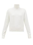 Matchesfashion.com Chlo - Iconic Roll-neck Cashmere-blend Sweater - Womens - Ivory