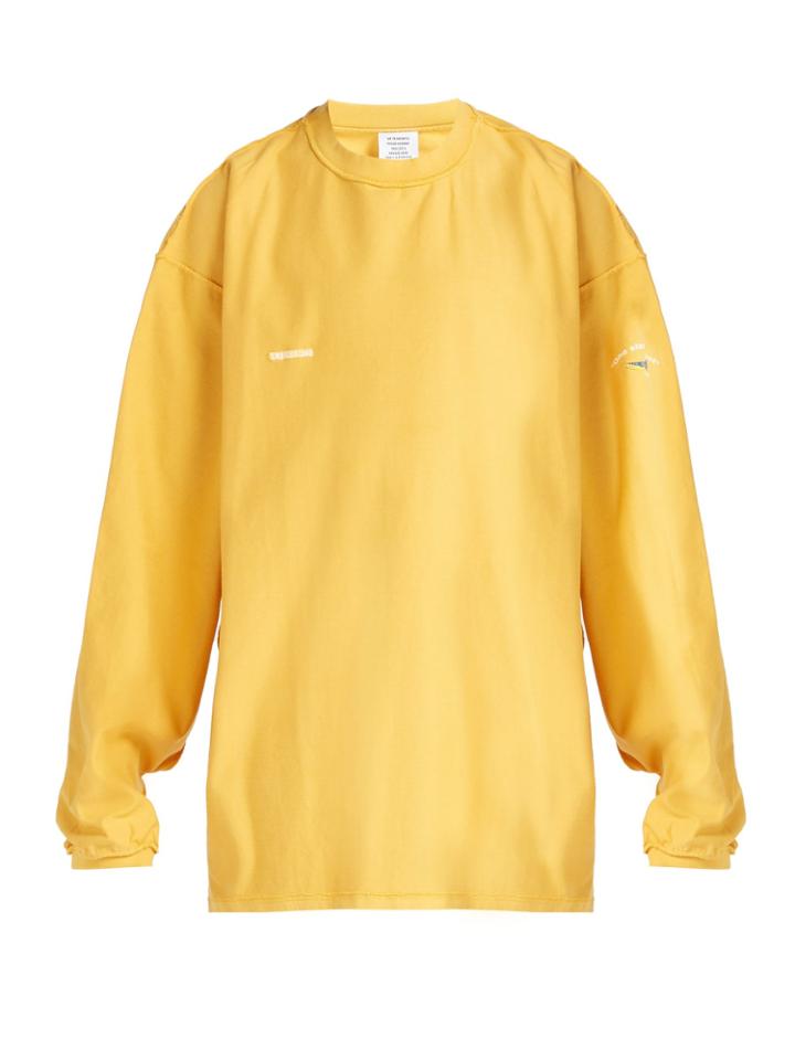 Vetements Shark-print Cotton Sweater