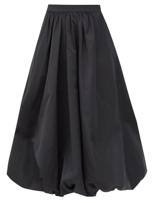 Matchesfashion.com Simone Rocha - Sash-waist Taffeta Bubble-hem Skirt - Womens - Black