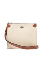 Matchesfashion.com Mtier - Stowaway Leather-trimmed Canvas Shoulder Bag - Womens - Beige Multi