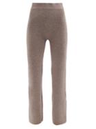Le Ore - Lodi Ribbed-knit Trousers - Womens - Beige