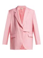 Matchesfashion.com Natasha Zinko - Single Breasted Tab Wool Blazer - Womens - Light Pink