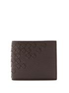 Bottega Veneta Brown Bi-fold Leather Wallet