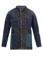 Matchesfashion.com Needles - Patchworked Quilted Floral-print Cotton Jacket - Mens - Navy