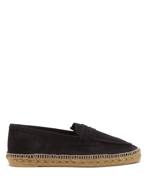Matchesfashion.com Castaer - Suede Penny Loafers - Mens - Navy