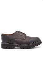 Matchesfashion.com Grenson - Gillespie Leather-trimmed Suede Derby Shoes - Mens - Black