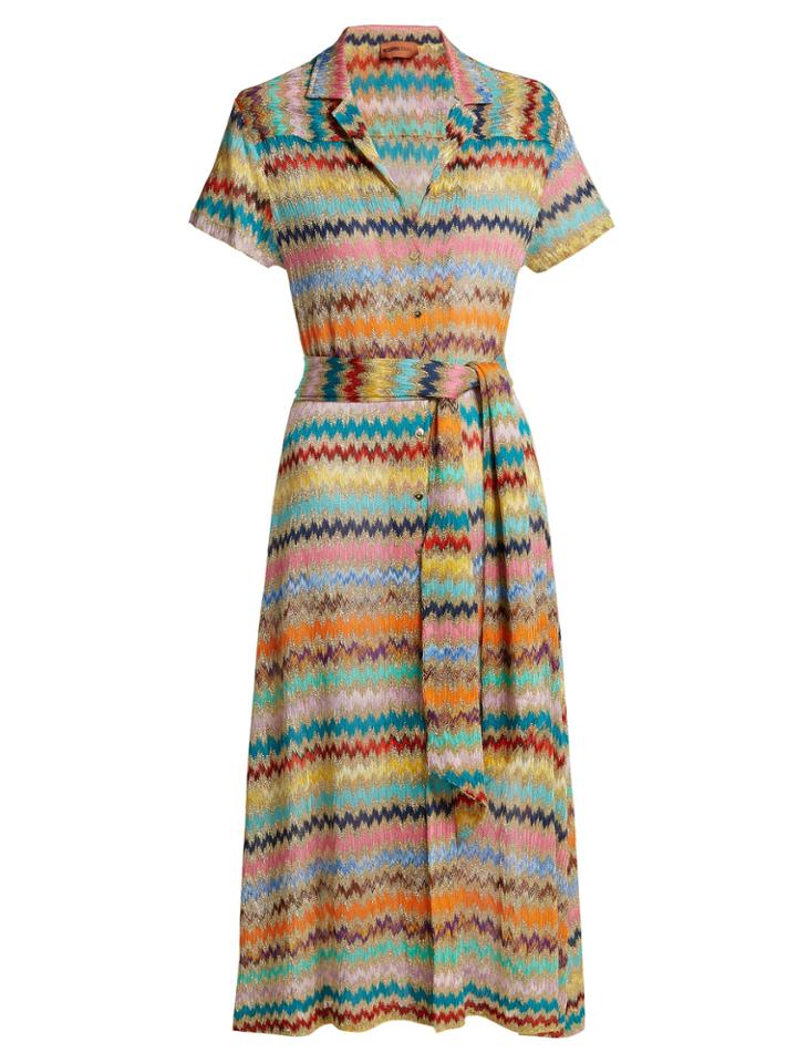 Missoni Mare Zigzag Knitted Shirtdress