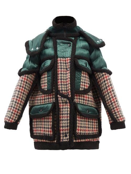 Stella Mccartney - Vera Oversized Wool & Nylon Hooded Coat - Womens - Multi