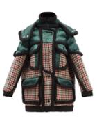 Stella Mccartney - Vera Oversized Wool & Nylon Hooded Coat - Womens - Multi