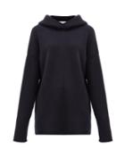 Matchesfashion.com Raey - Oversized Knitted Cashmere Hooded Sweatshirt - Womens - Navy