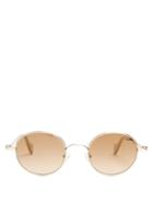 Moncler Eyewear Round-frame Metal Sunglasses