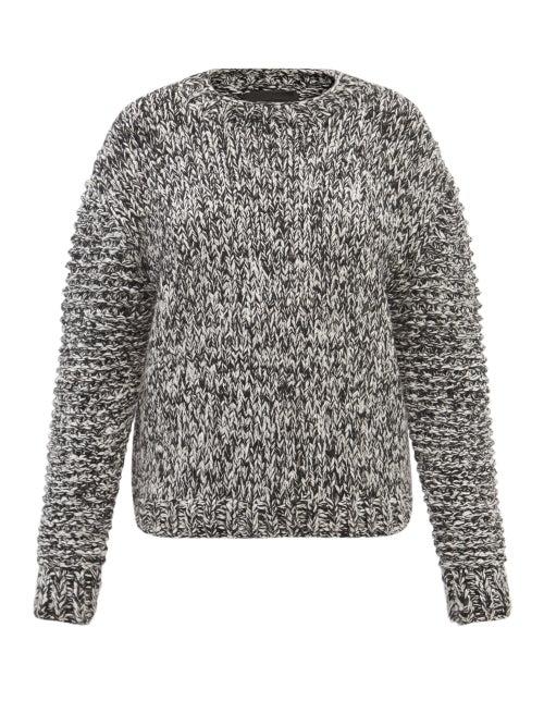 Saunders - O'connor Merino-blend Sweater - Womens - Black White