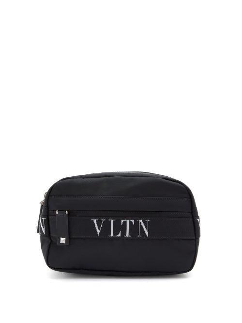 Matchesfashion.com Valentino Garavani - Vltn Logo-jacquard Belt Bag - Mens - Black
