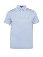 Matchesfashion.com Polo Ralph Lauren - Logo Embroidered Cotton Jersey Polo Shirt - Mens - Light Blue