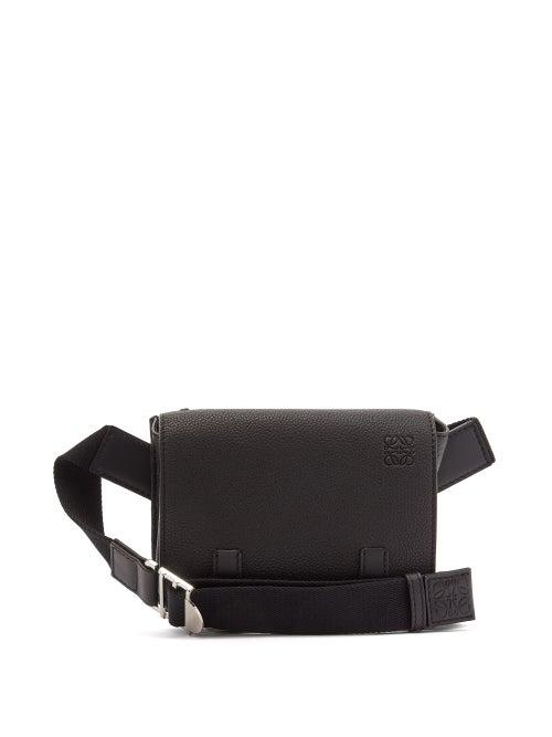 Matchesfashion.com Loewe - Grained-leather Belt Bag - Mens - Black