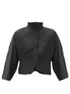 Matchesfashion.com Pleats Please Issey Miyake - Musical Score Technical-pleated Jacket - Womens - Black