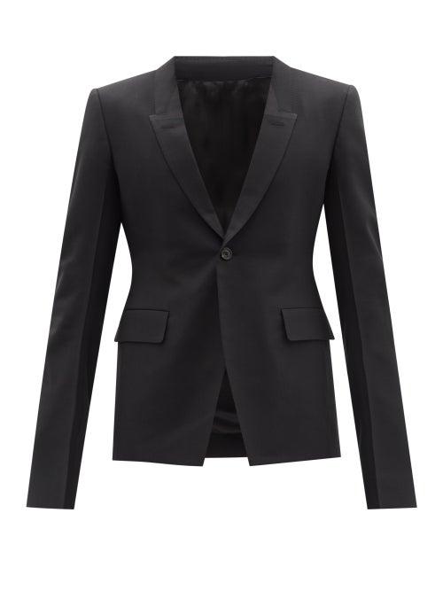 Rick Owens - Wool-blend Hopsack Blazer - Mens - Black