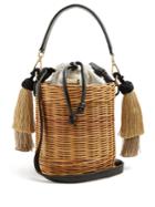 Wai Wai Sabia Woven-rattan Bucket Bag