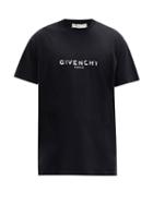 Matchesfashion.com Givenchy - Logo-print Oversized Cotton-jersey T-shirt - Mens - Black