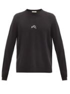 Matchesfashion.com Givenchy - Refracted Logo-embroidered Cashmere Sweater - Mens - Black