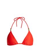Matchesfashion.com Heidi Klein - Santa Monica Triangle Bikini Top - Womens - Red