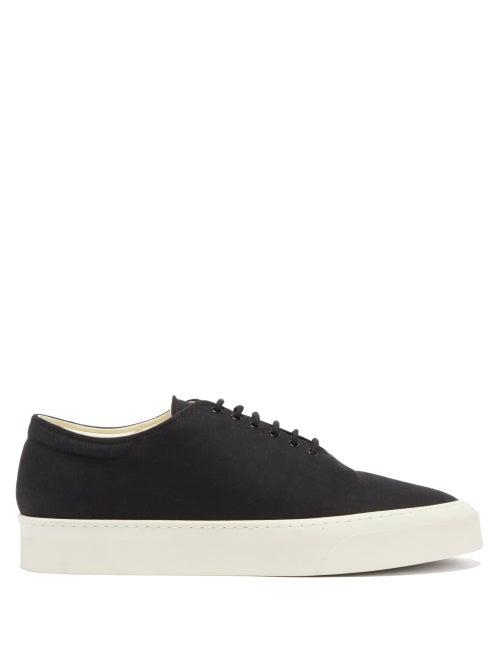 The Row - Dean Canvas Trainers - Mens - Black