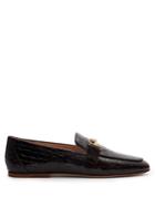 Tod's Crocodile-effect Leather Loafers