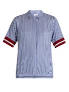 Stella Jean Striped-cotton Short-sleeved Shirt
