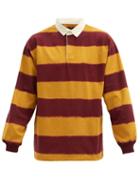 Matchesfashion.com Needles - Tie-dye Striped Cotton Rugby Shirt - Mens - Yellow