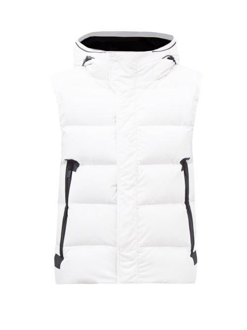 Templa - Hooded Quilted-shell Down Ski Gilet - Mens - White