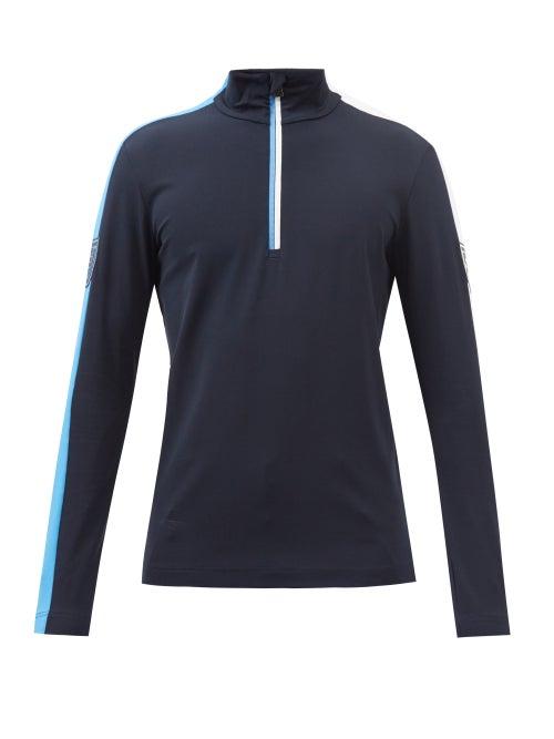Toni Sailer - Frankie Quarter-zip Jersey Mid-layer Top - Mens - Navy