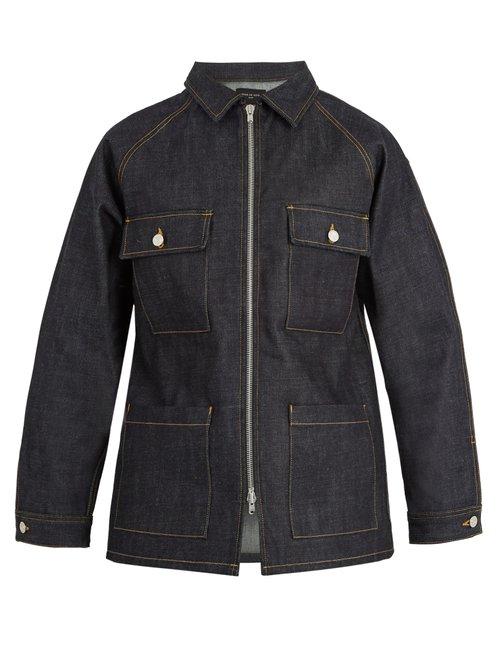 Matchesfashion.com Fear Of God - Oversized Zip Through Denim Jacket - Mens - Navy