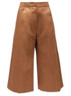 Matchesfashion.com Marni - High-rise Cropped Trousers - Womens - Brown